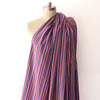 Italian 'roman stripe' yarn-dyed cotton woven
