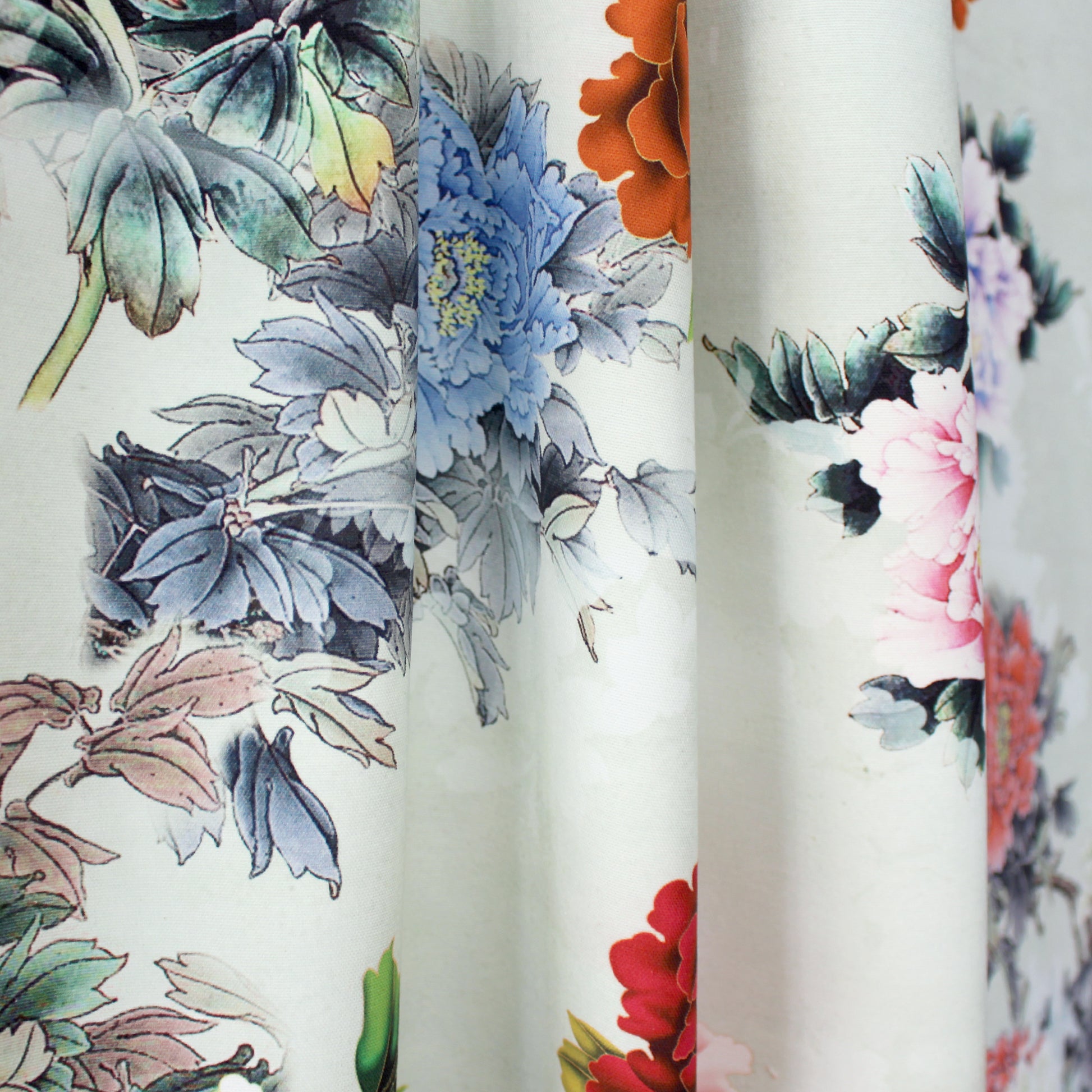 Italian 'spring garden' printed canvas