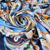 Italian 'playful paisley' viscose jersey knit