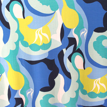 Italian Pucci-esque 'beach wave' viscose knit