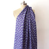 Japanese 'fan fare' homespun cotton - blue