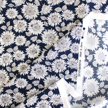 Japanese Sevenberry 'sunflowers' cotton shirting