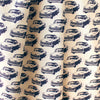 Japanese Sevenberry 'retro car' cotton shirting