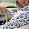 Japanese Sevenberry 'retro car' cotton shirting