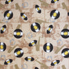 Japanese Sevenberry 'retro record' cotton shirting - tan