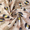 Japanese Sevenberry 'retro record' cotton shirting - tan