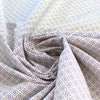 Japanese Sevenberry 'geo diamond' cotton shirting - charcoal/lilac