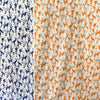 Japanese Sevenberry 'polar musings' mid-weight woven - orange/teal