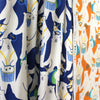 Japanese Sevenberry 'polar musings' mid-weight woven - blue
