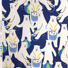 Japanese Sevenberry 'polar musings' mid-weight woven - blue