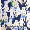 Japanese Sevenberry 'polar musings' mid-weight woven - blue