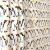 Japanese Sevenberry 'penguin party' mid-weight woven