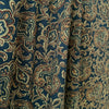 Japanese paisley cotton twill shirting - deep teal