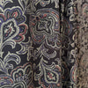 Japanese paisley mid-weight cotton twill - warm charcoal