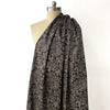 Japanese paisley mid-weight cotton twill - warm charcoal