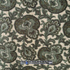 Japanese paisley cotton twill shirting - basil/taupe