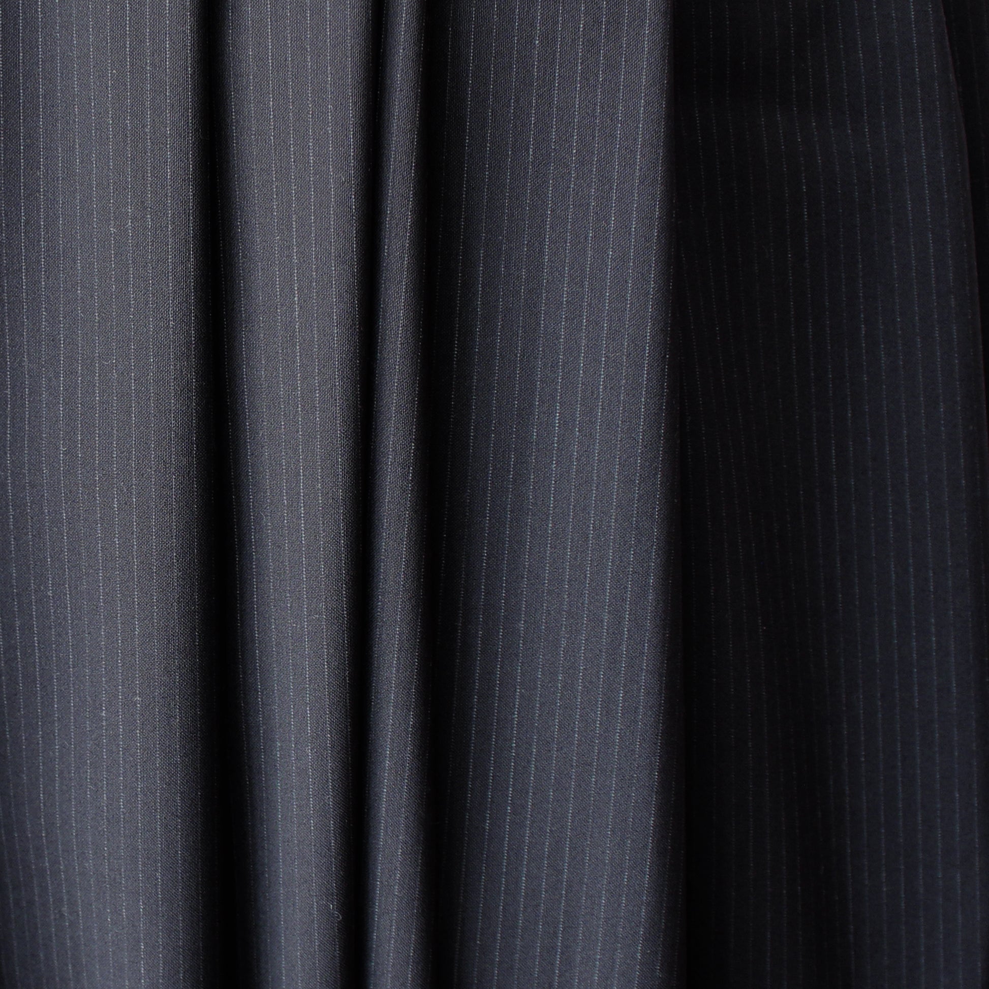 Italian luxury 'coat of arms' pinstripe stretch wool suiting