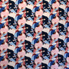 'Picasso's garden' viscose woven, Oeko-Tex cert.