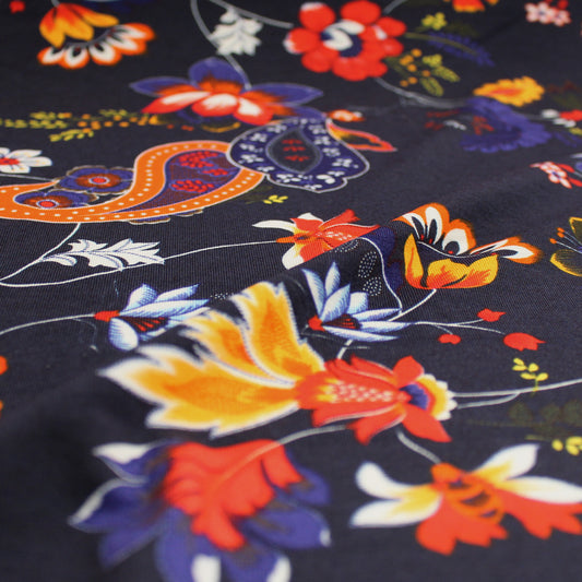 Italian 'Welsh pears' viscose knit