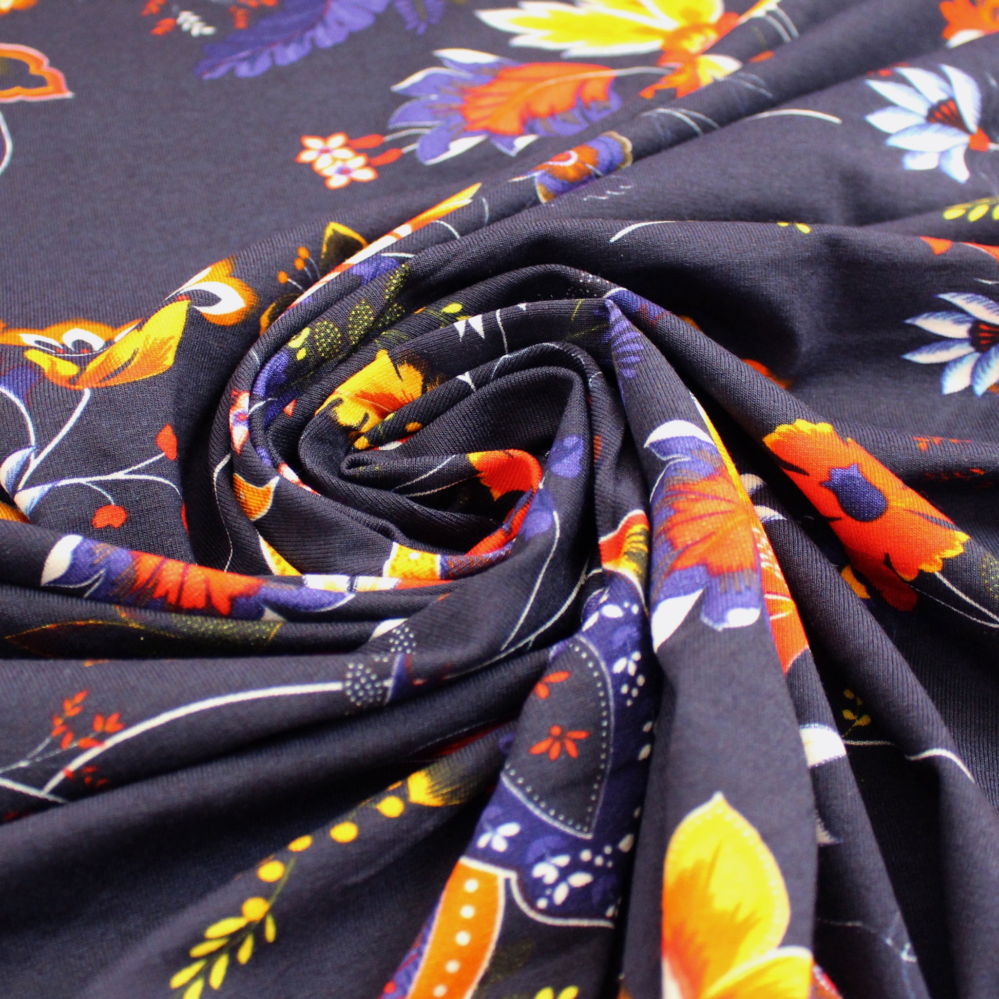 Italian 'Welsh pears' viscose knit