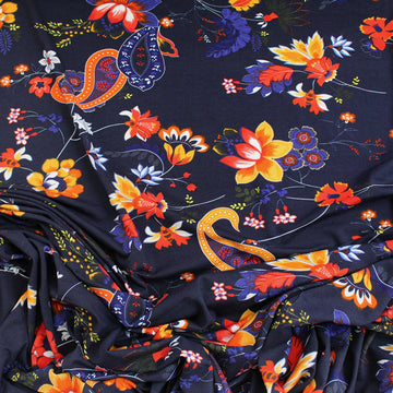 Italian 'Welsh pears' viscose knit