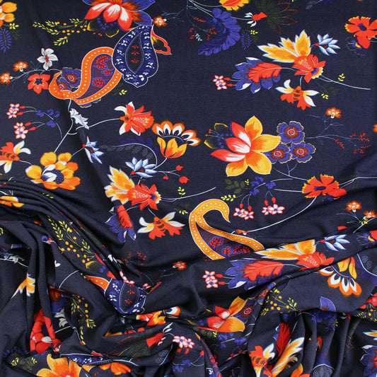 Italian 'Welsh pears' viscose knit