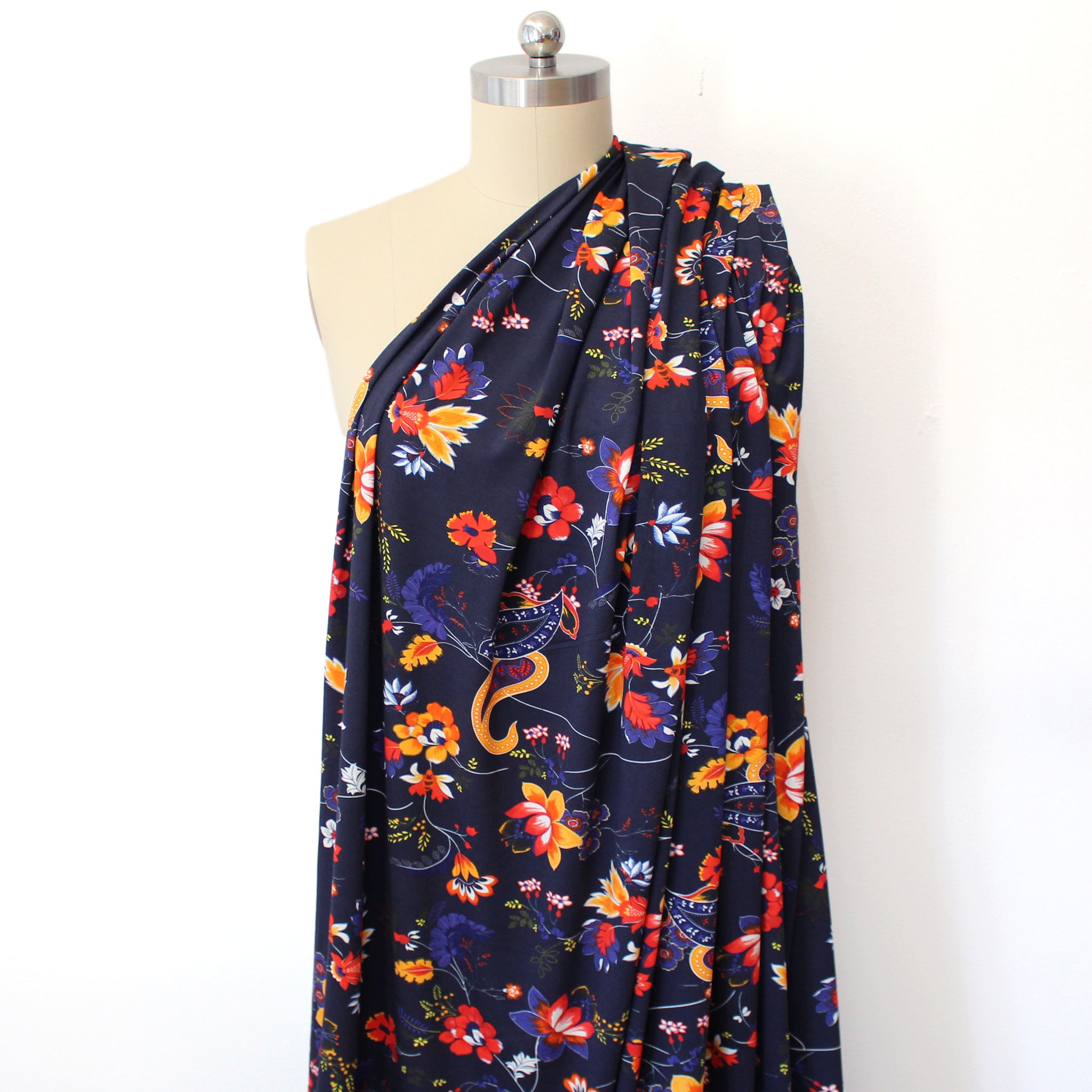 Italian 'Welsh pears' viscose knit