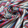 Italian 'Delia stripe' viscose knit - gray