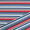 Italian 'Delia stripe' viscose knit - white