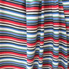 Italian 'Delia stripe' viscose knit - white