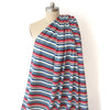 Italian 'Delia stripe' viscose knit - white