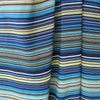 Italian 'Riviera stripe' viscose blend challis - blue