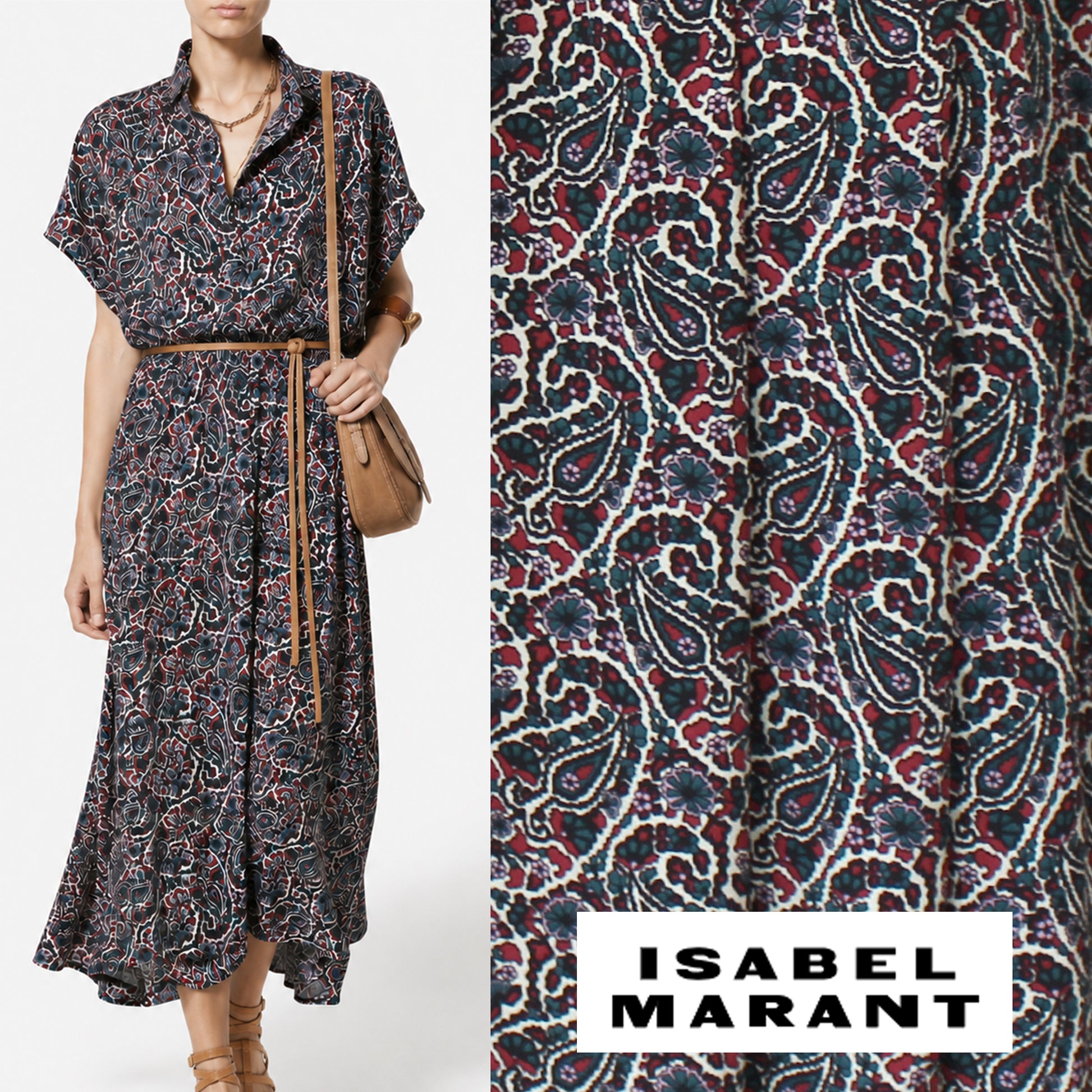Italian designer deadstock 'Isabel' viscose crepe