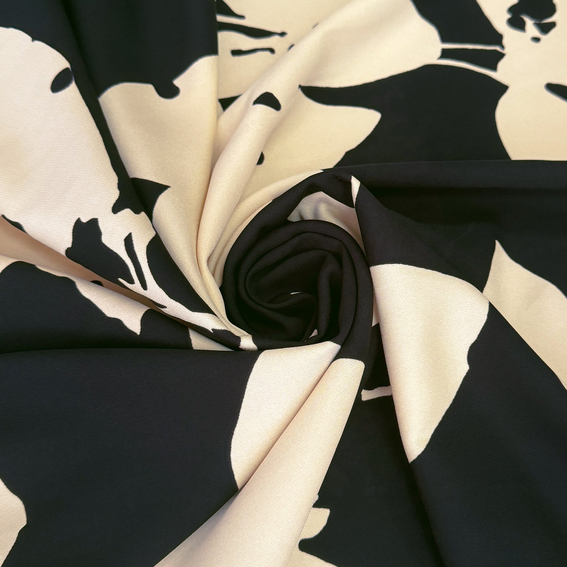 Italian designer deadstock 'Mara' viscose crepe