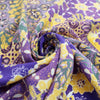 Italian 'violet tapestry' viscose challis