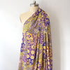 Italian 'violet tapestry' viscose challis