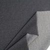 "Boss" reversible viscose ponte - charcoal/black