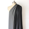 "Boss" reversible viscose ponte - charcoal/black