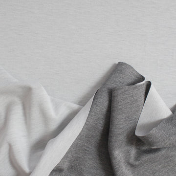 Italian doubleface viscose ponte - charcoal/ash