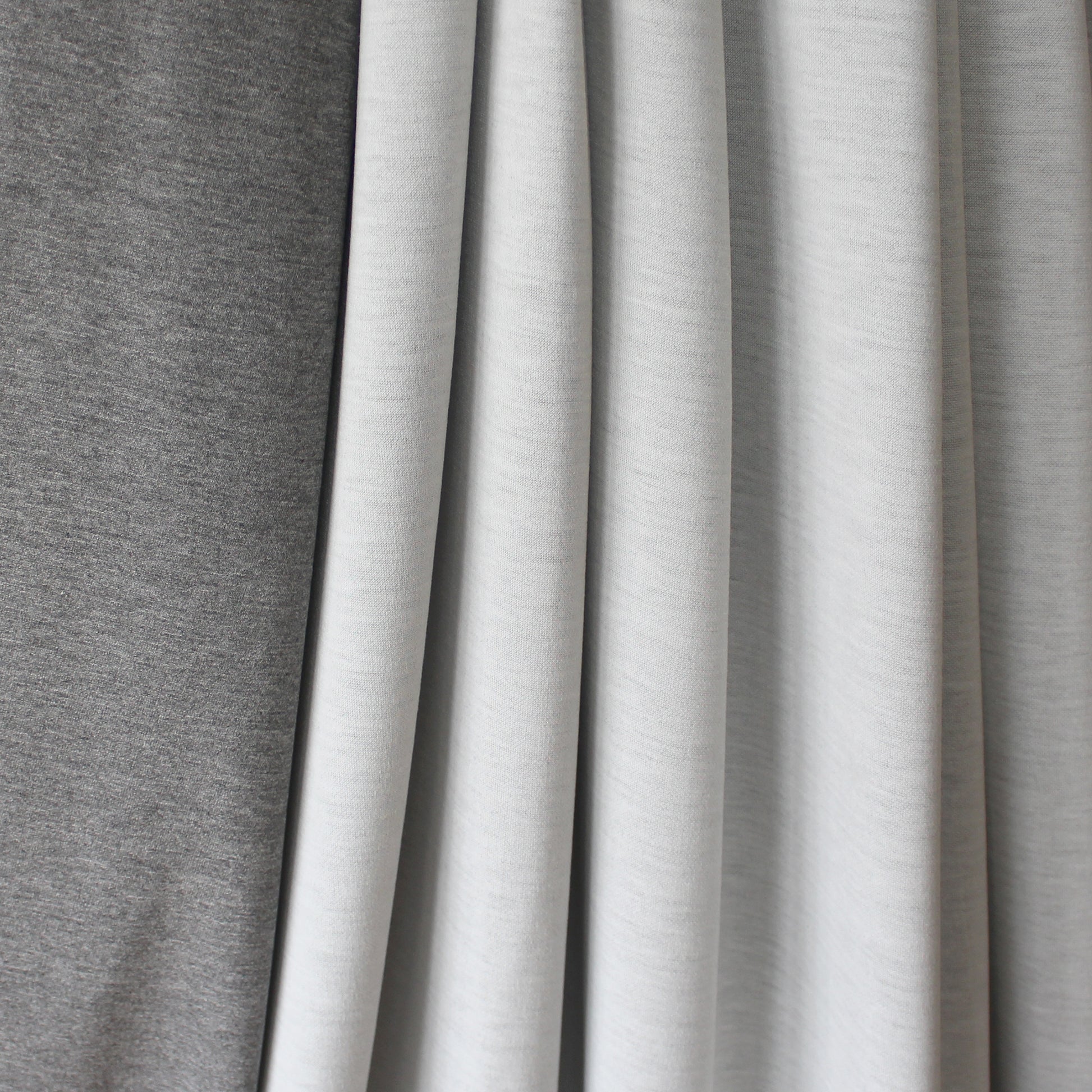 Italian doubleface viscose ponte - charcoal/ash