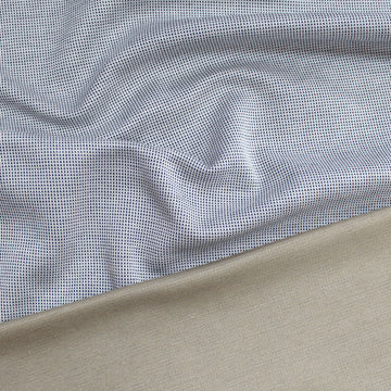 Famous Designer reversible cotton doubleknit - tan/black/cloud