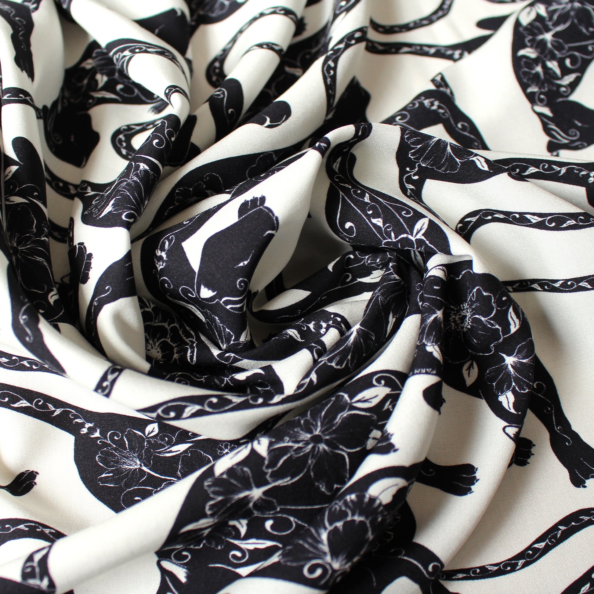 'puma flora' drapey viscose woven, Oeko-Tex cert.