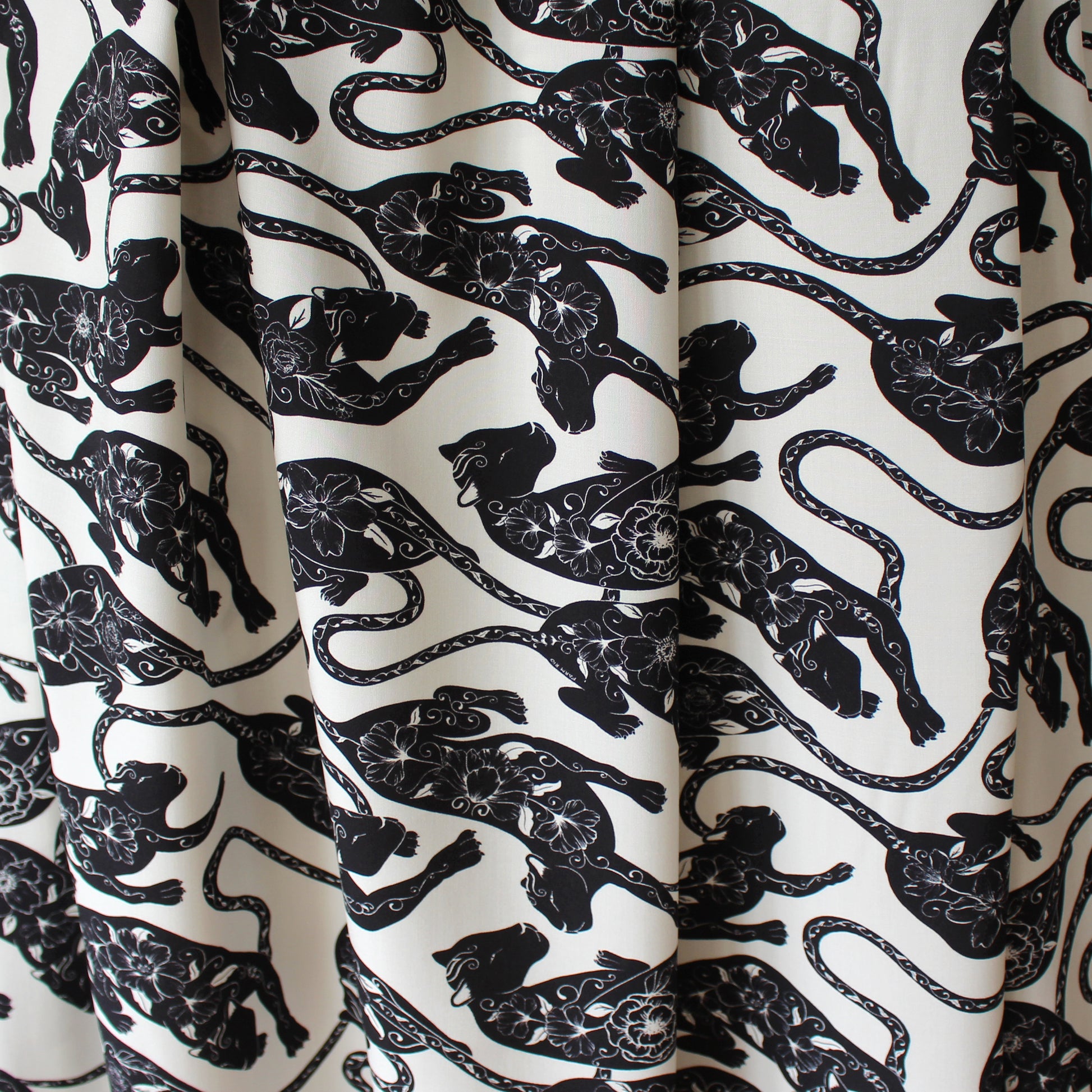 'puma flora' drapey viscose woven, Oeko-Tex cert.