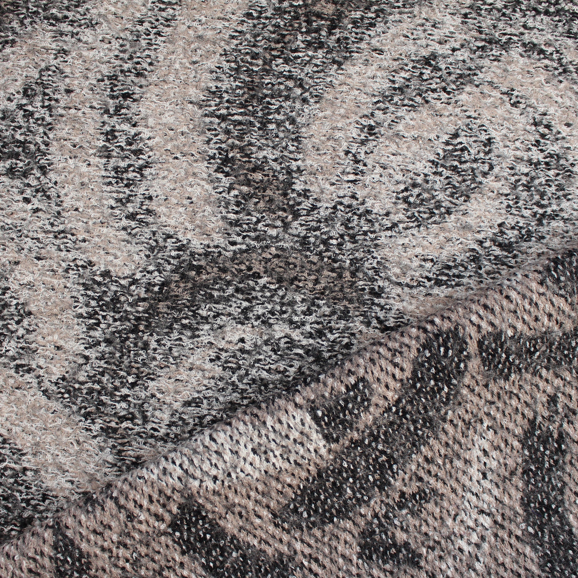 Italian 'atmosphere' brushed wool boucle knit