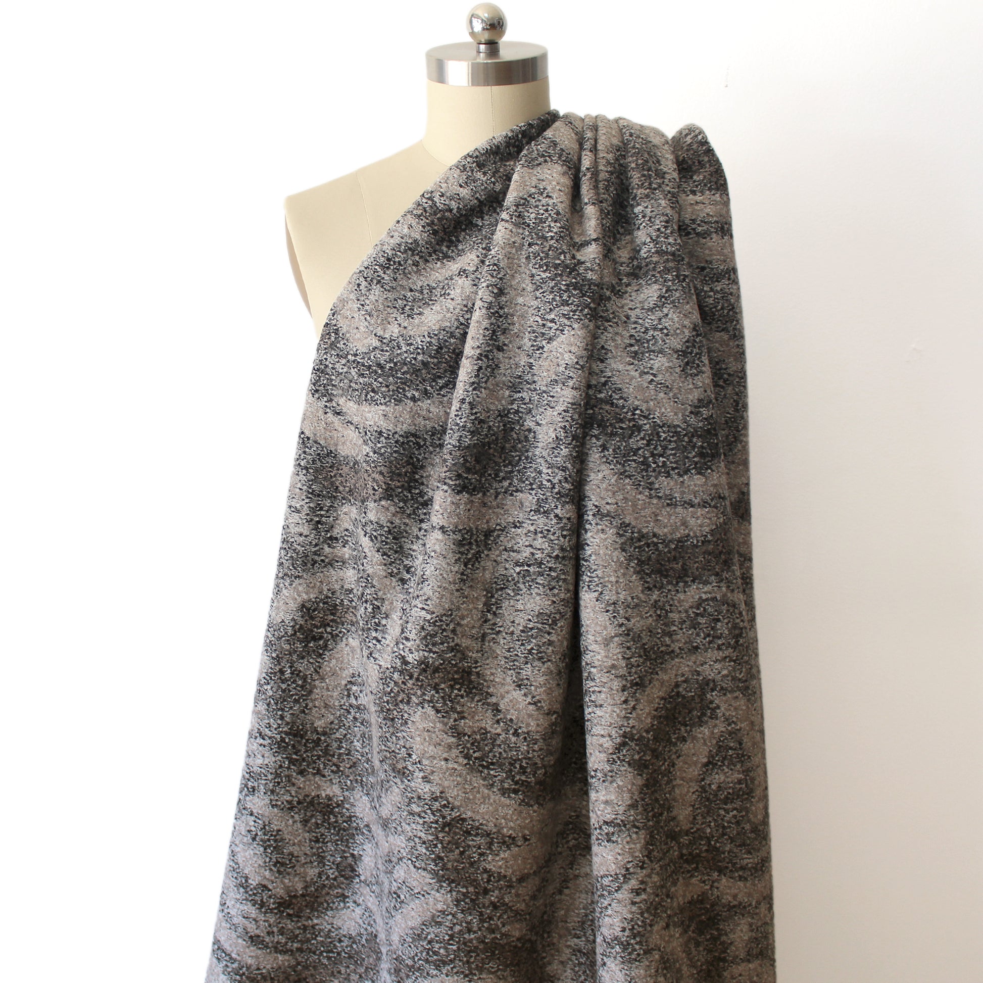 Italian 'atmosphere' brushed wool boucle knit