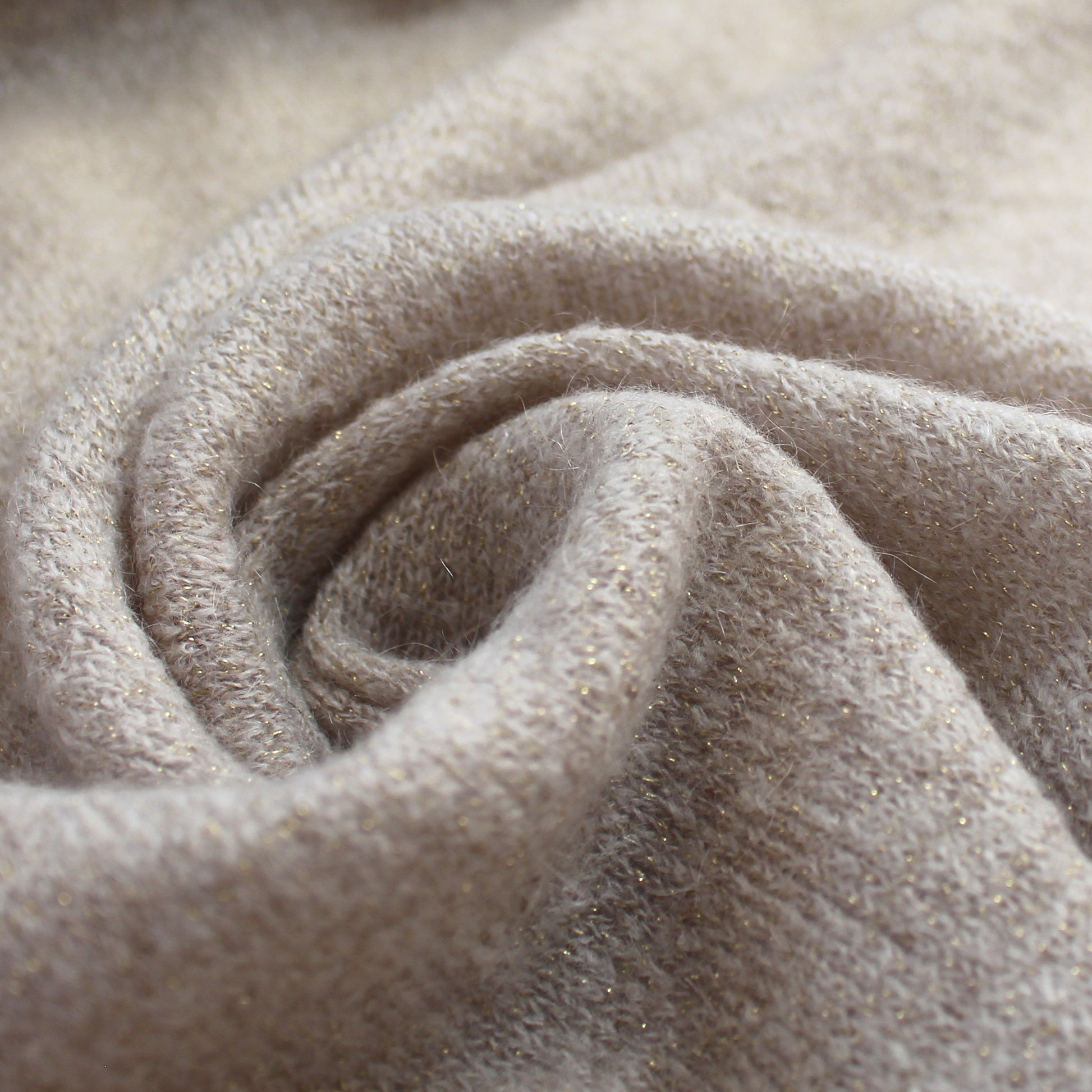 Italian virgin wool 'shimmer melange' sweater knit