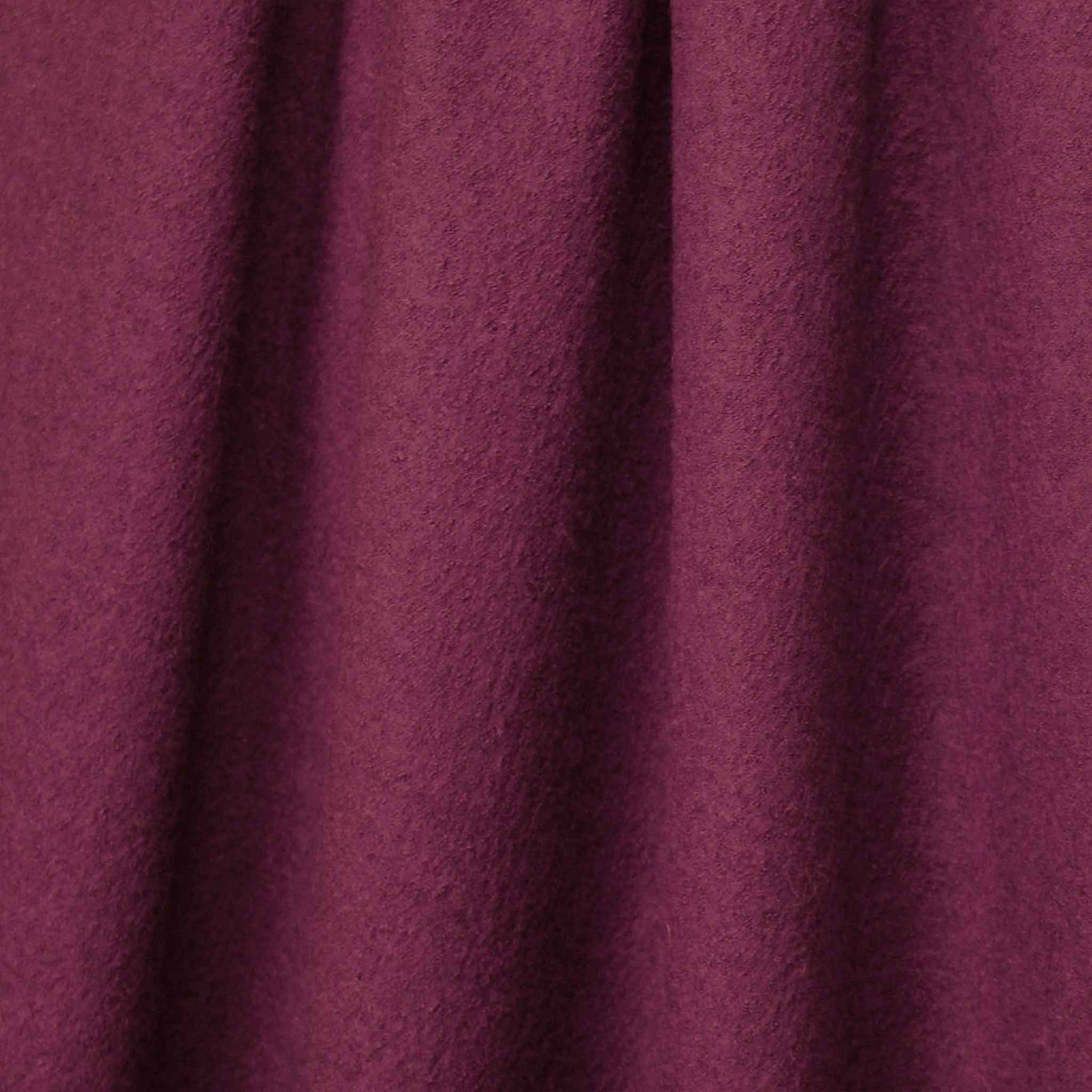 Italian virgin wool boucle' knit suiting - plum flower