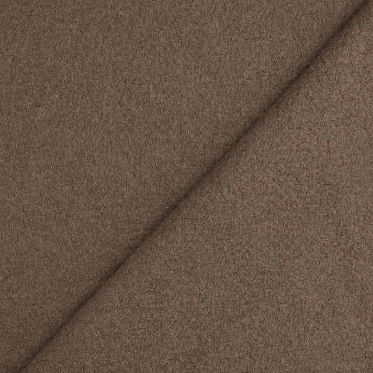 Italian virgin wool boucle' knit suiting - mushroom