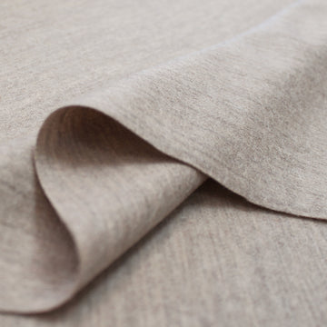Famous Designer 'warm sand' virgin wool knit suiting