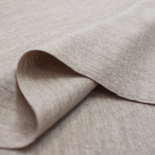 Famous Designer 'warm sand' virgin wool knit suiting